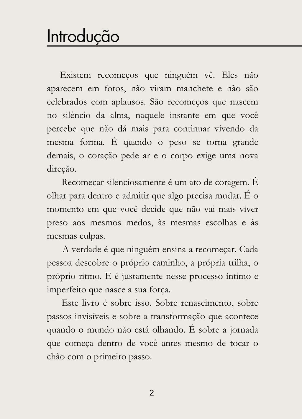 O Poder do Recomeço Silencioso