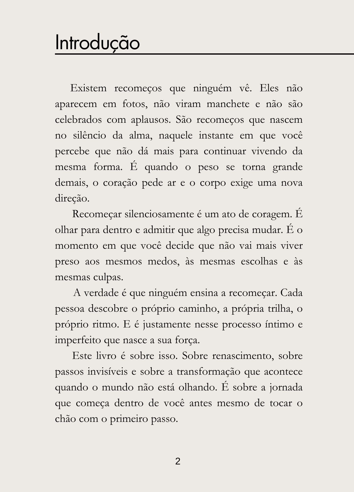 O Poder do Recomeço Silencioso